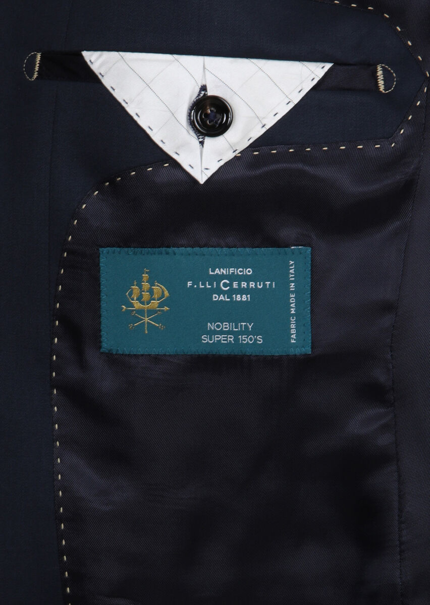 Saks Plain Regular Fit 100% Wool Suit - 11