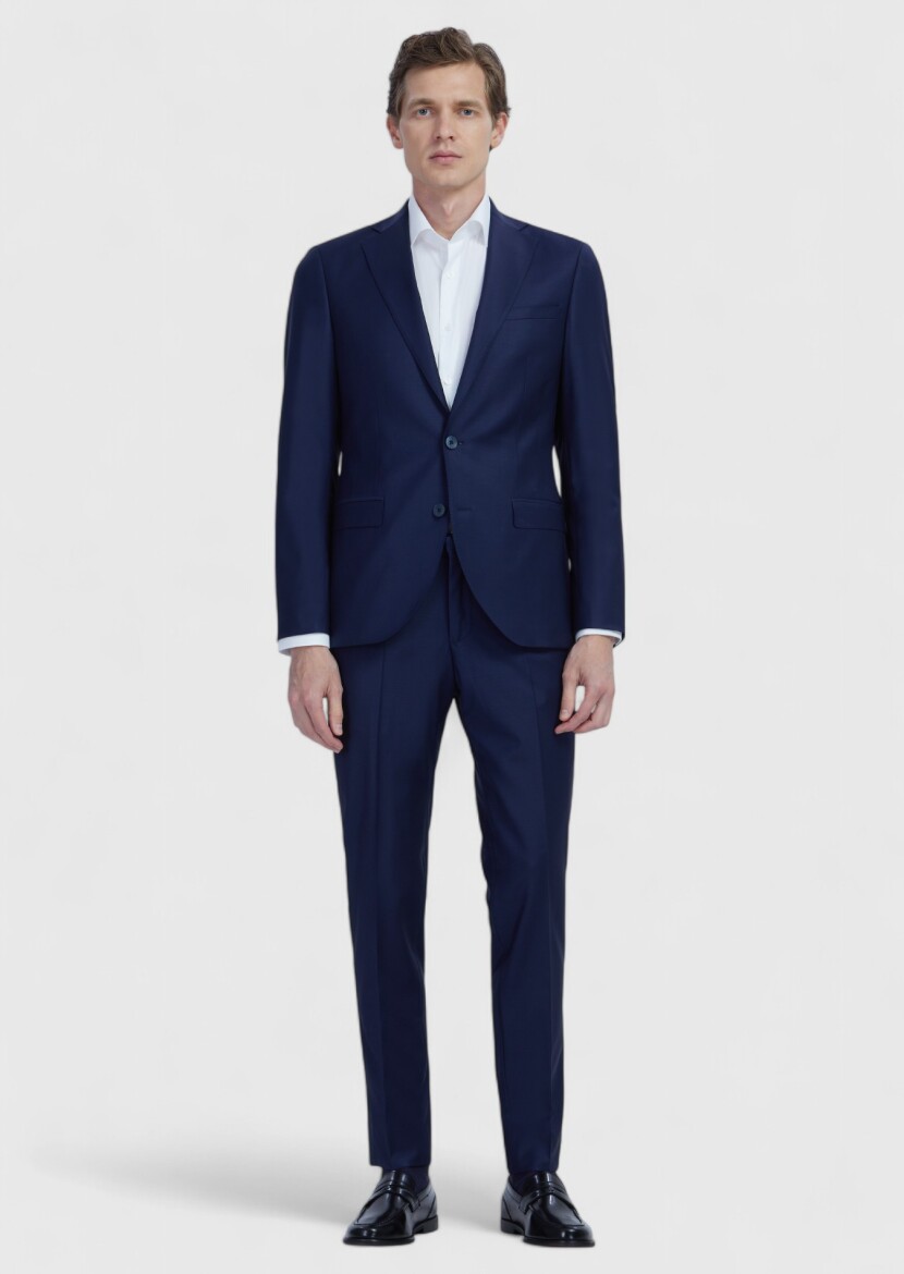 Saks Plain Wool Blended Suit - RAMSEY