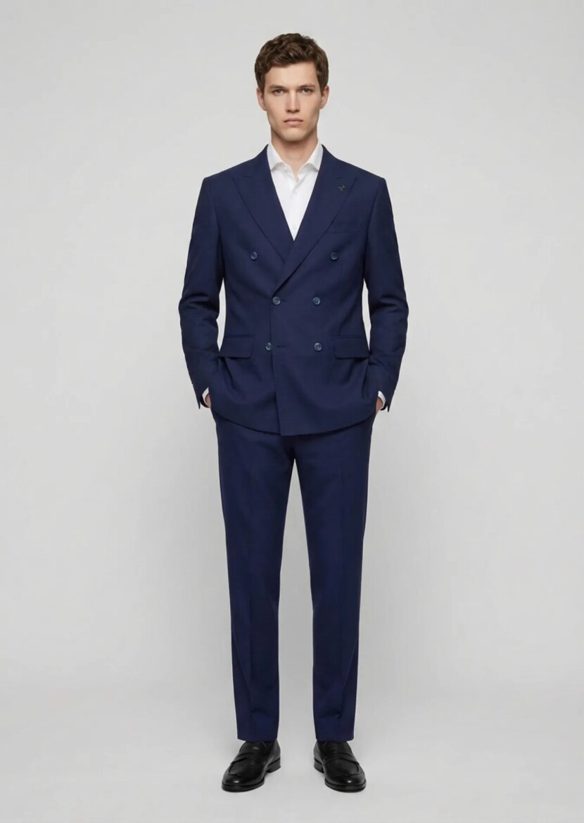 Saks Plain Wool Blended Suit - RAMSEY