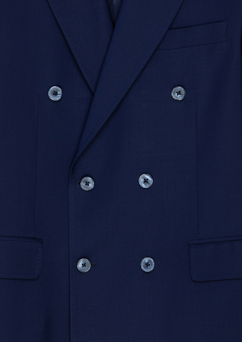 Saks Plain Wool Blended Suit - 7