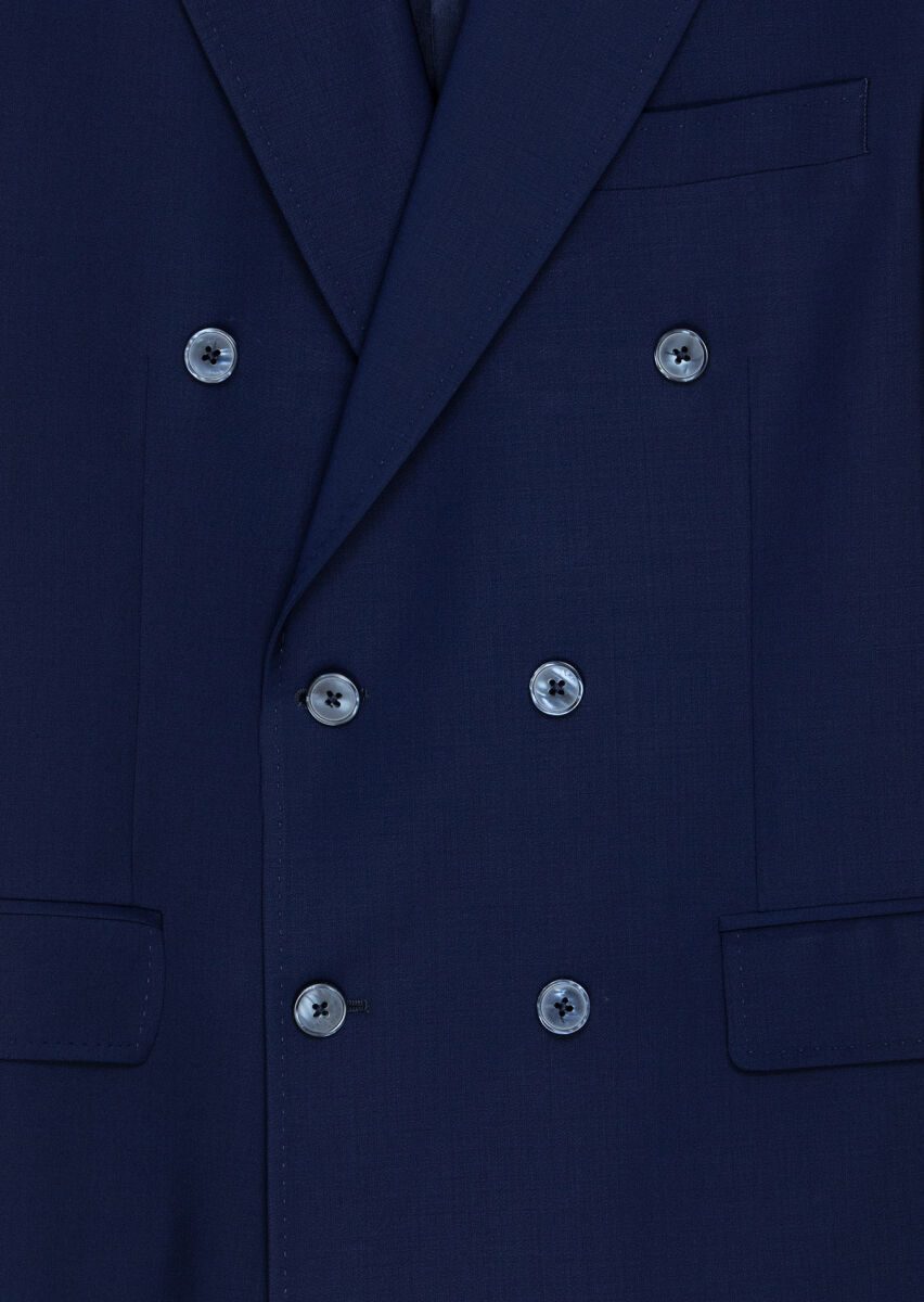 Saks Plain Wool Blended Suit - 7