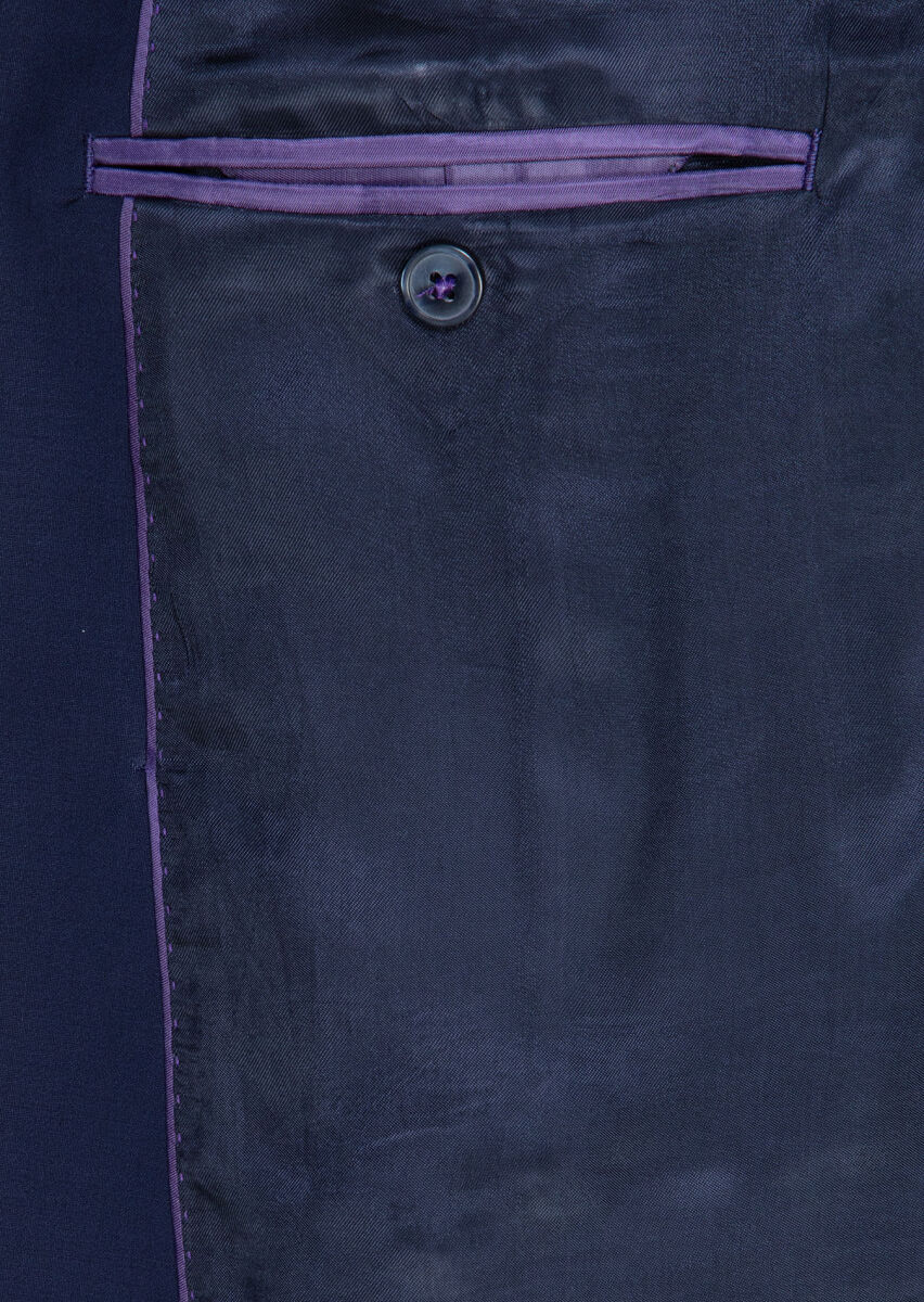 Saks Plain Wool Blended Suit - 9