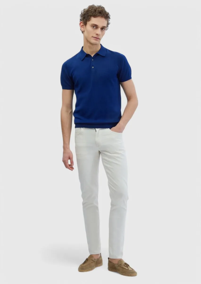 Saks Polo Yaka %100 Pamuk Triko - 2