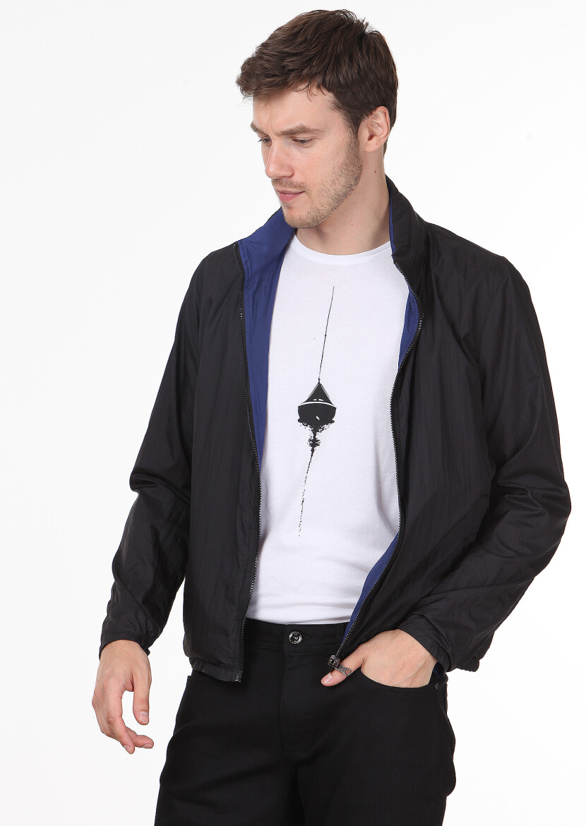 Saks Regular Fit Dik Yaka Casual Dokuma Mont - 2