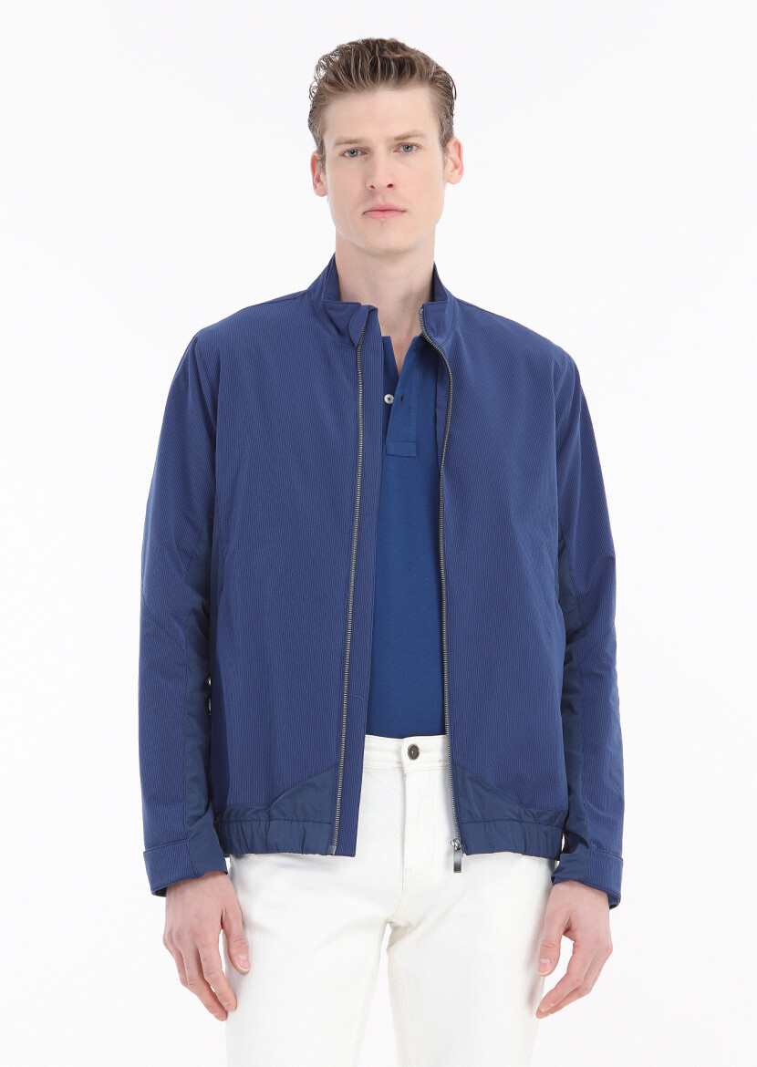 Saks Regular Fit Dik Yaka Casual Dokuma Mont - 3