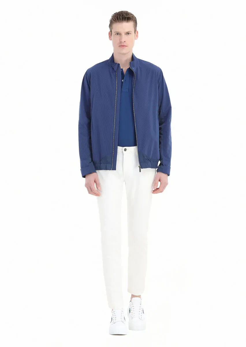 Saks Regular Fit Dik Yaka Casual Dokuma Mont - 1