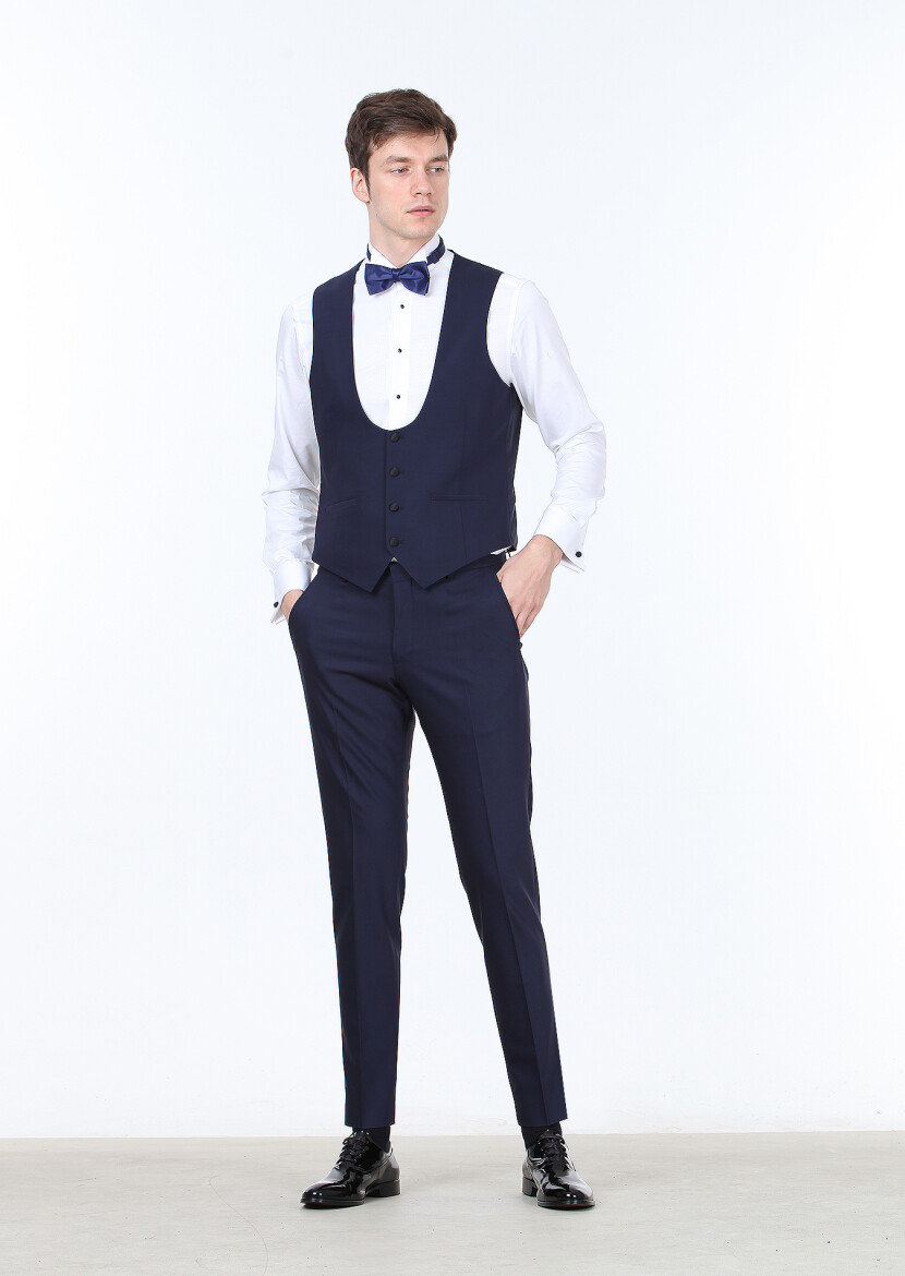Saks Slim Fit Butterfly Collar Classical Waistcoat - RAMSEY