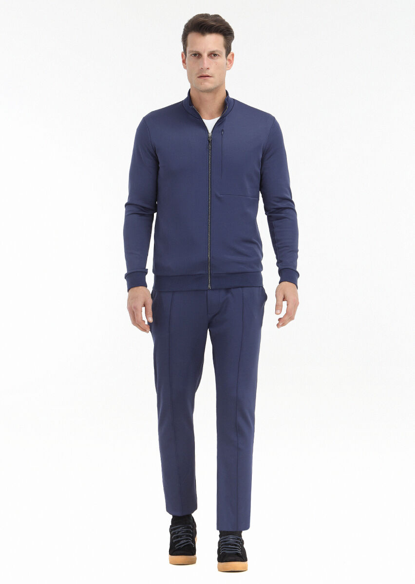 Saks Turtleneck Plain Sweatshirt - 1