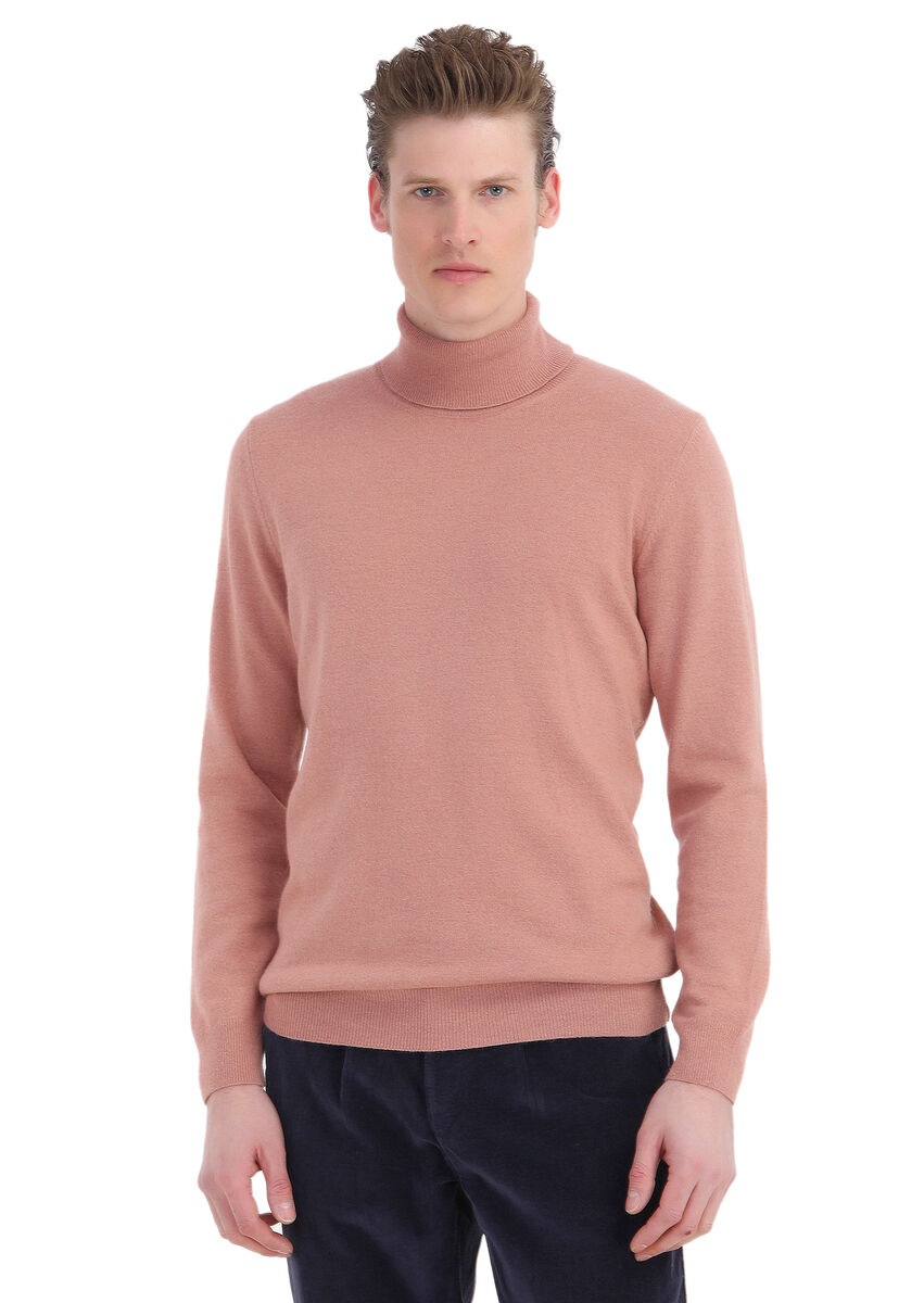 Salmon Knitwear Sweatshirt - 1