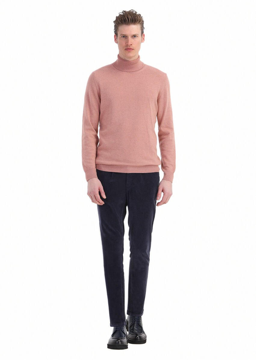 Salmon Knitwear Sweatshirt - 2