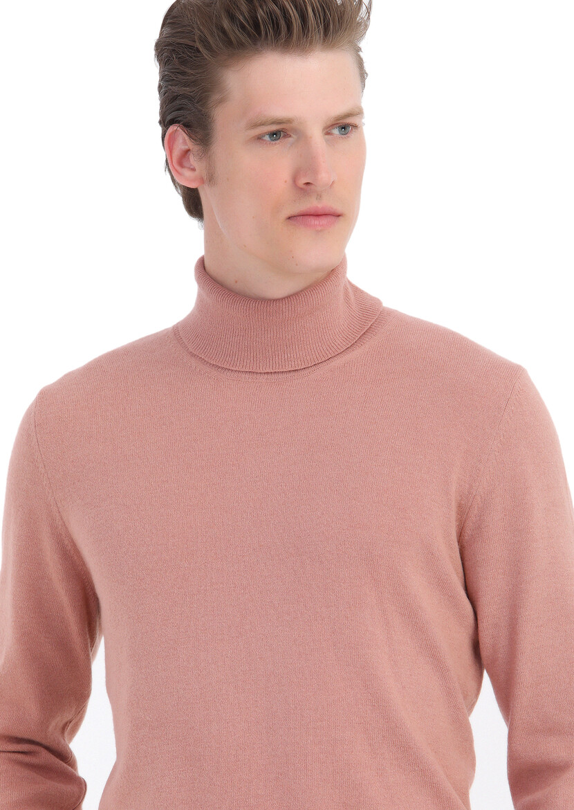 Salmon Knitwear Sweatshirt - 4