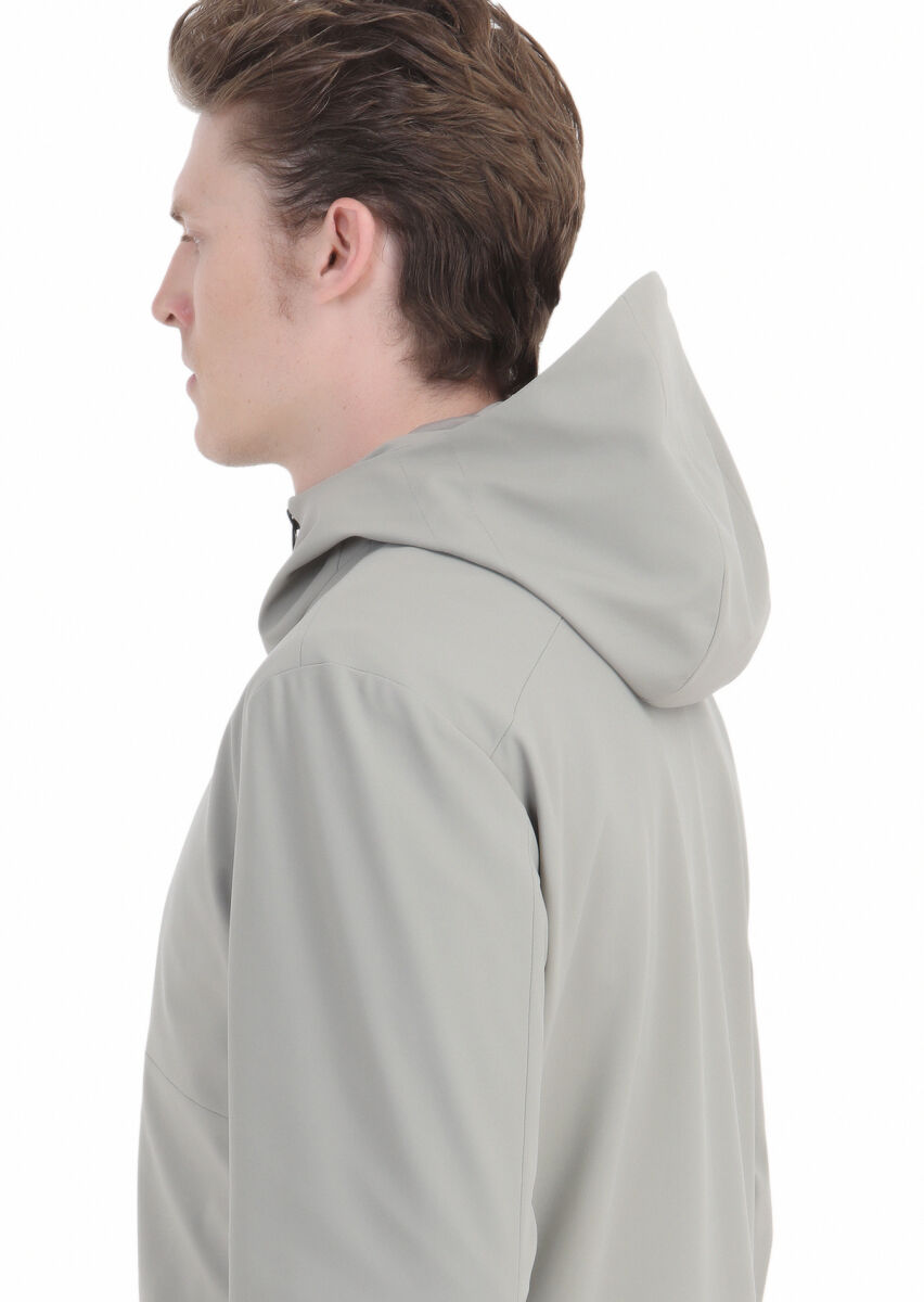 Sandy Comfort Fit Hooded Sport Weaving Coat - 6
