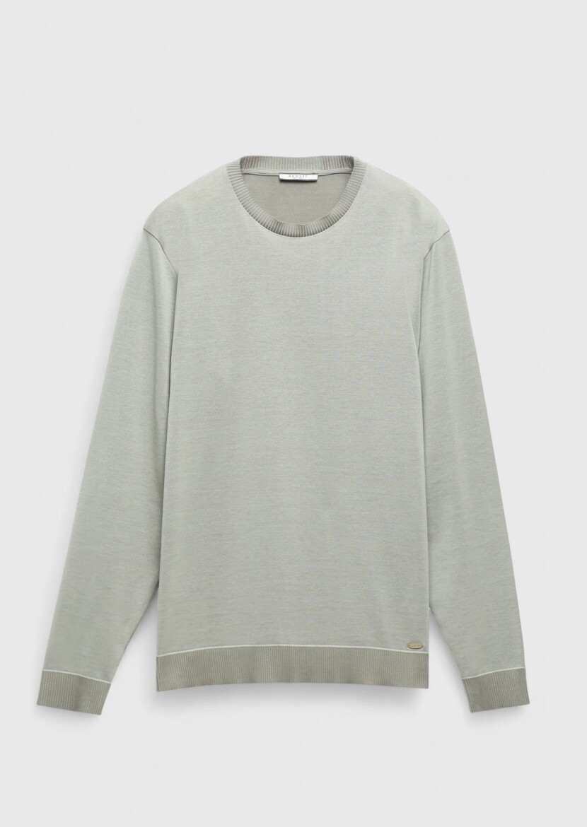 Sandy Crew Neck Plain Sweatshirt - 6
