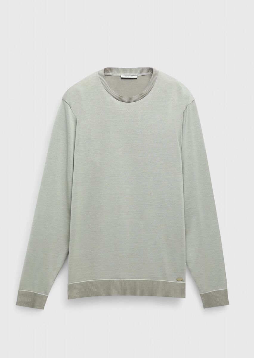 Sandy Crew Neck Plain Sweatshirt - 6