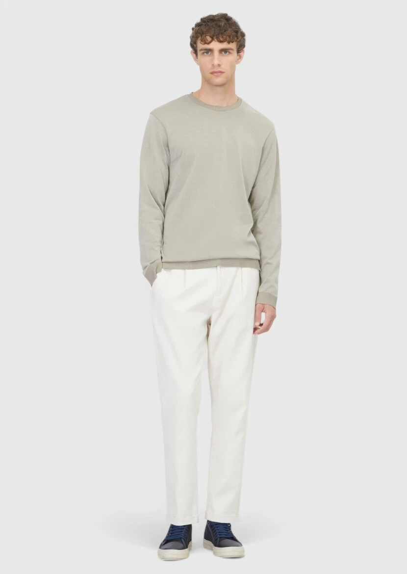 Sandy Crew Neck Plain Sweatshirt - 2
