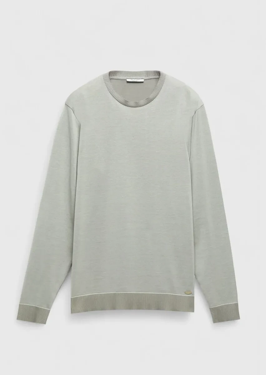 Sandy Crew Neck Plain Sweatshirt - 6