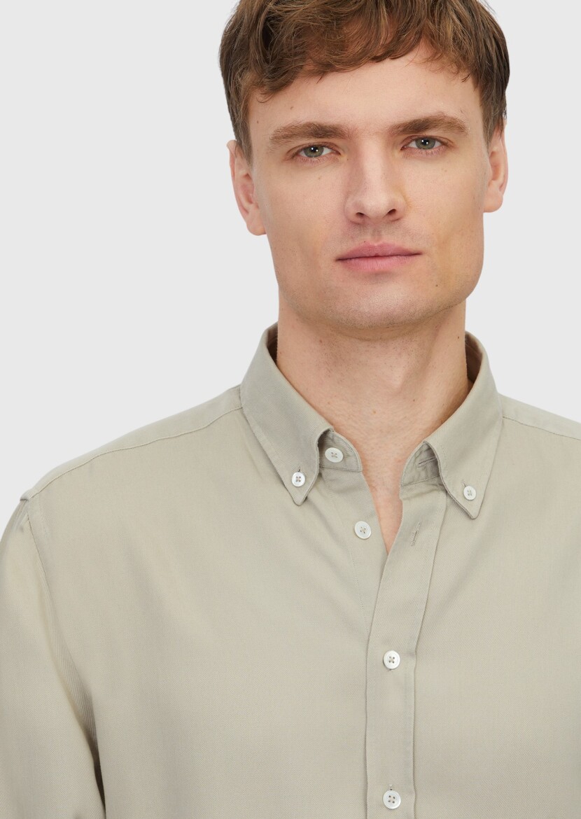Sandy Plain Weaving Casual Shirt - 3