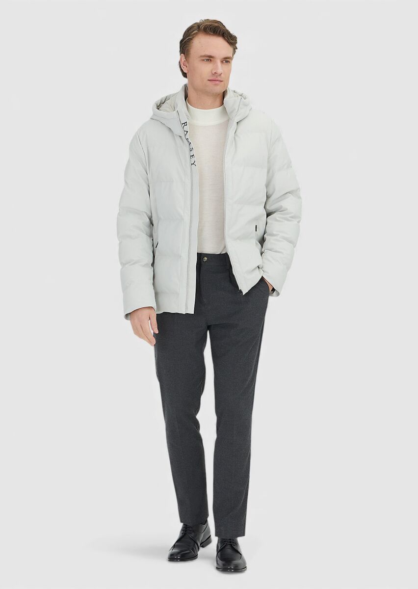 Sandy Regular Fit Hooded Casual Weaving Coat - 2