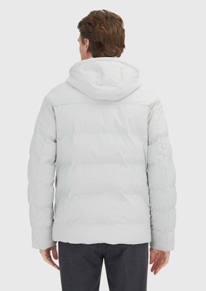 Sandy Regular Fit Hooded Casual Weaving Coat - 6