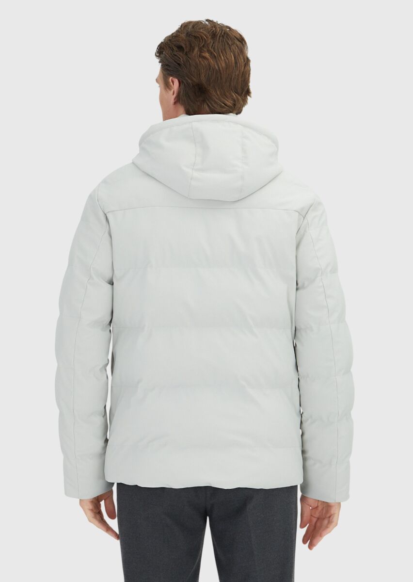 Sandy Regular Fit Hooded Casual Weaving Coat - 6