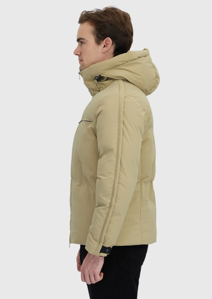 Sandy Regular Fit Hooded Casual Weaving Coat - 4