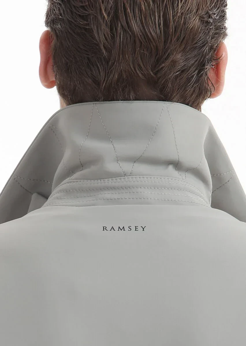 Sandy Regular Fit Shirt Collar Casual Weaving Rain Coat - 8