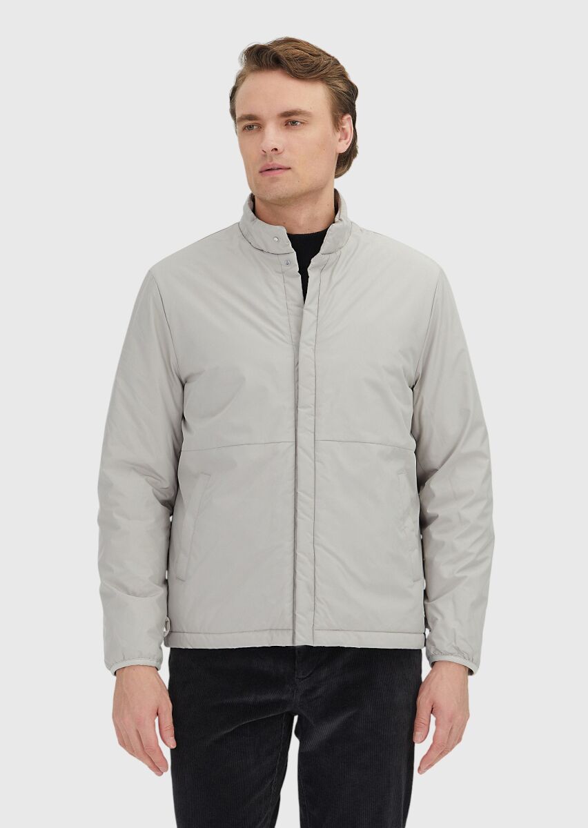 Sandy Regular Fit Shirt Collar Casual Weaving Rain Coat - 3