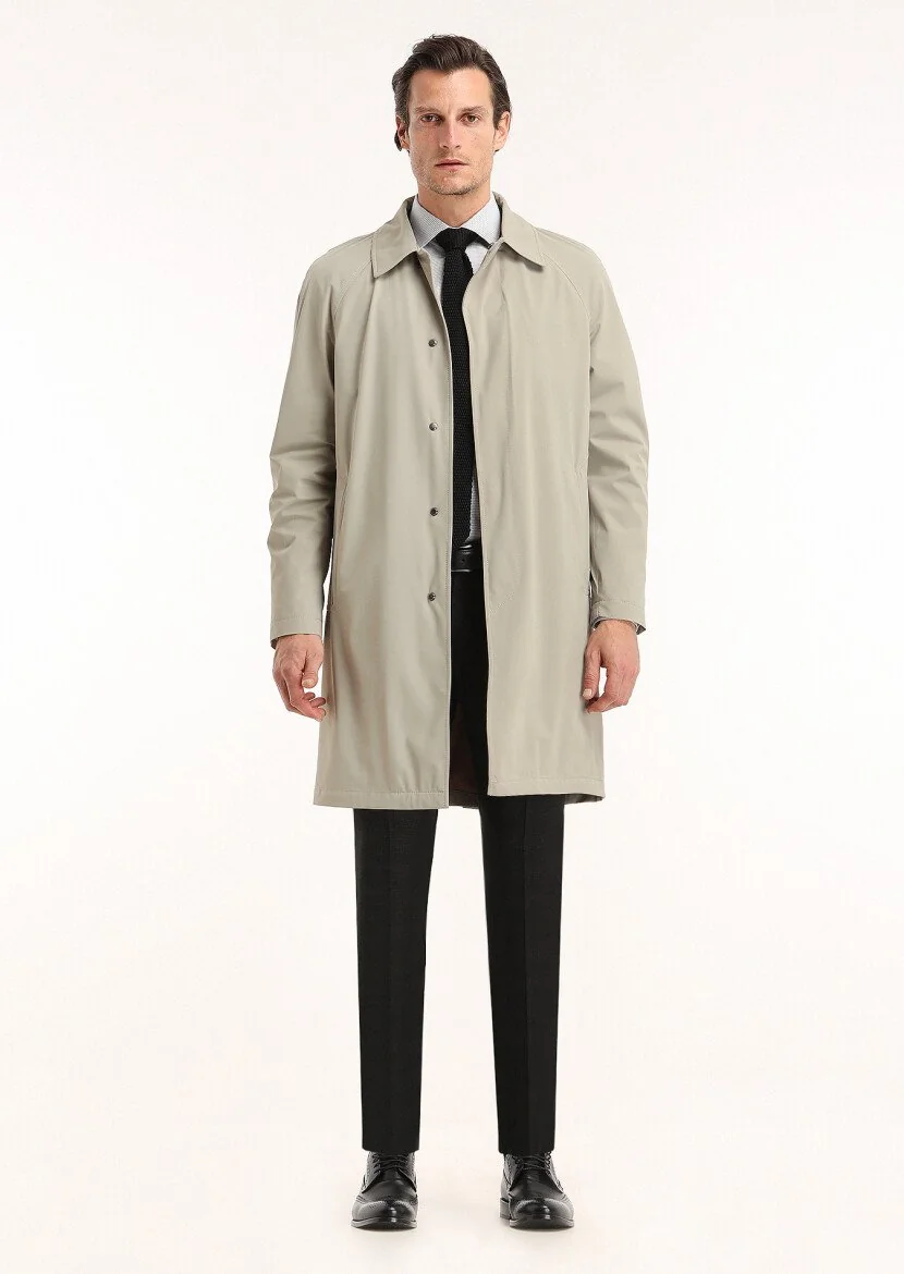 Sandy Weaving Rain Coat - 1