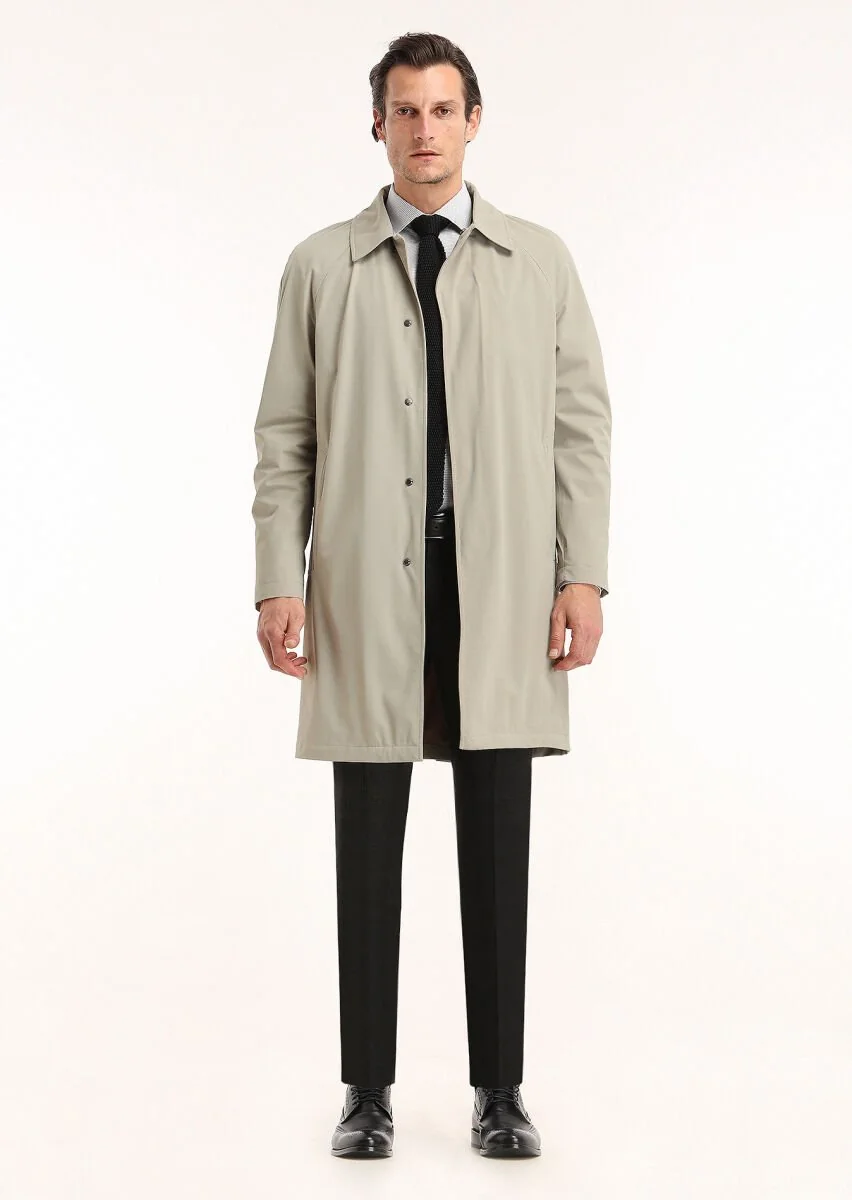 Sandy Weaving Rain Coat - 1