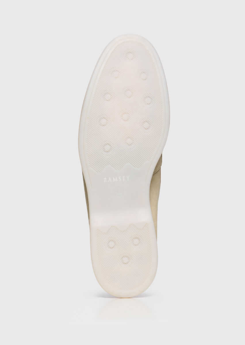 Sarı Süet Casual Loafer - 4