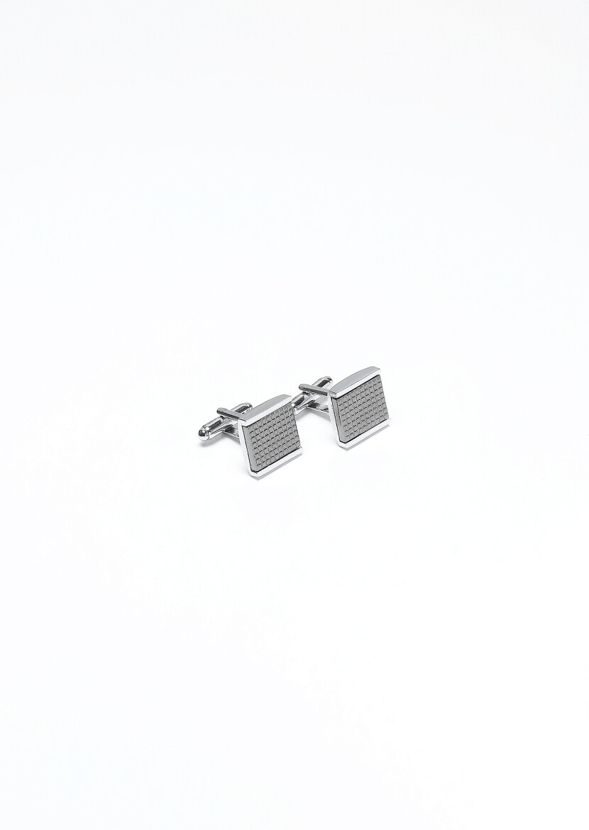 Silver Brass Cuff Link - RAMSEY
