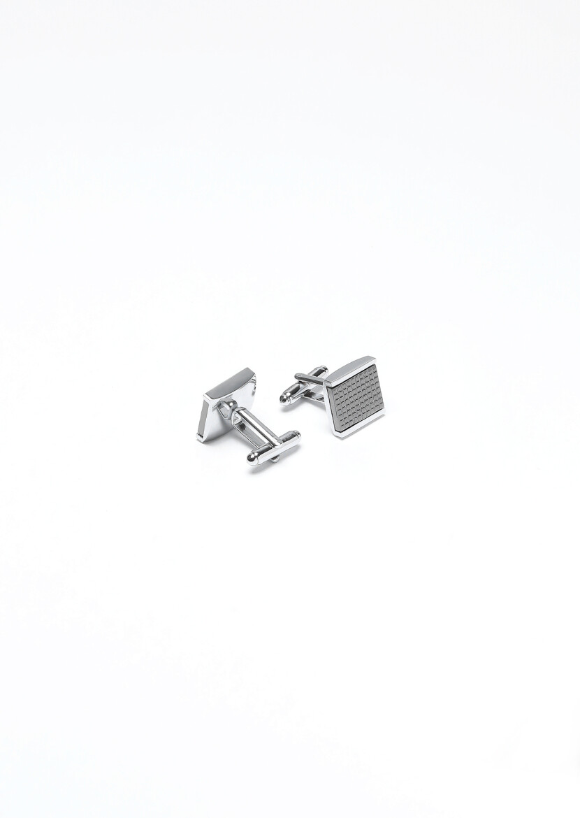 Silver Brass Cuff Link - RAMSEY