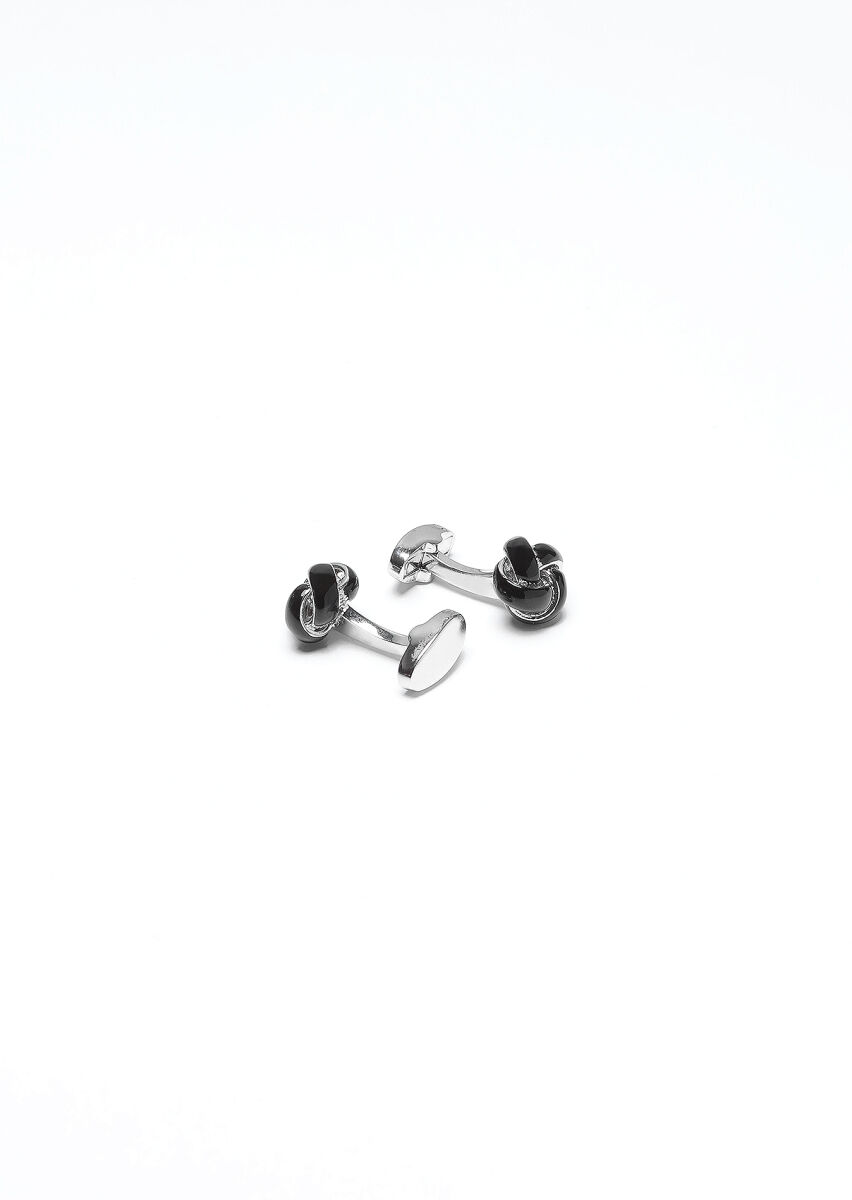 Silver Brass Cuff Link - 2