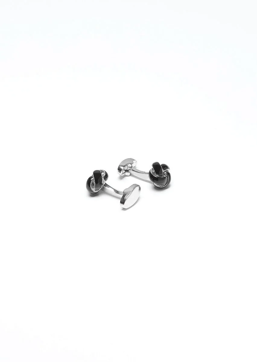 Silver Brass Cuff Link - 2