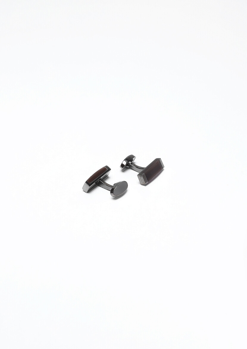 Silver Brass Cuff Link - 2
