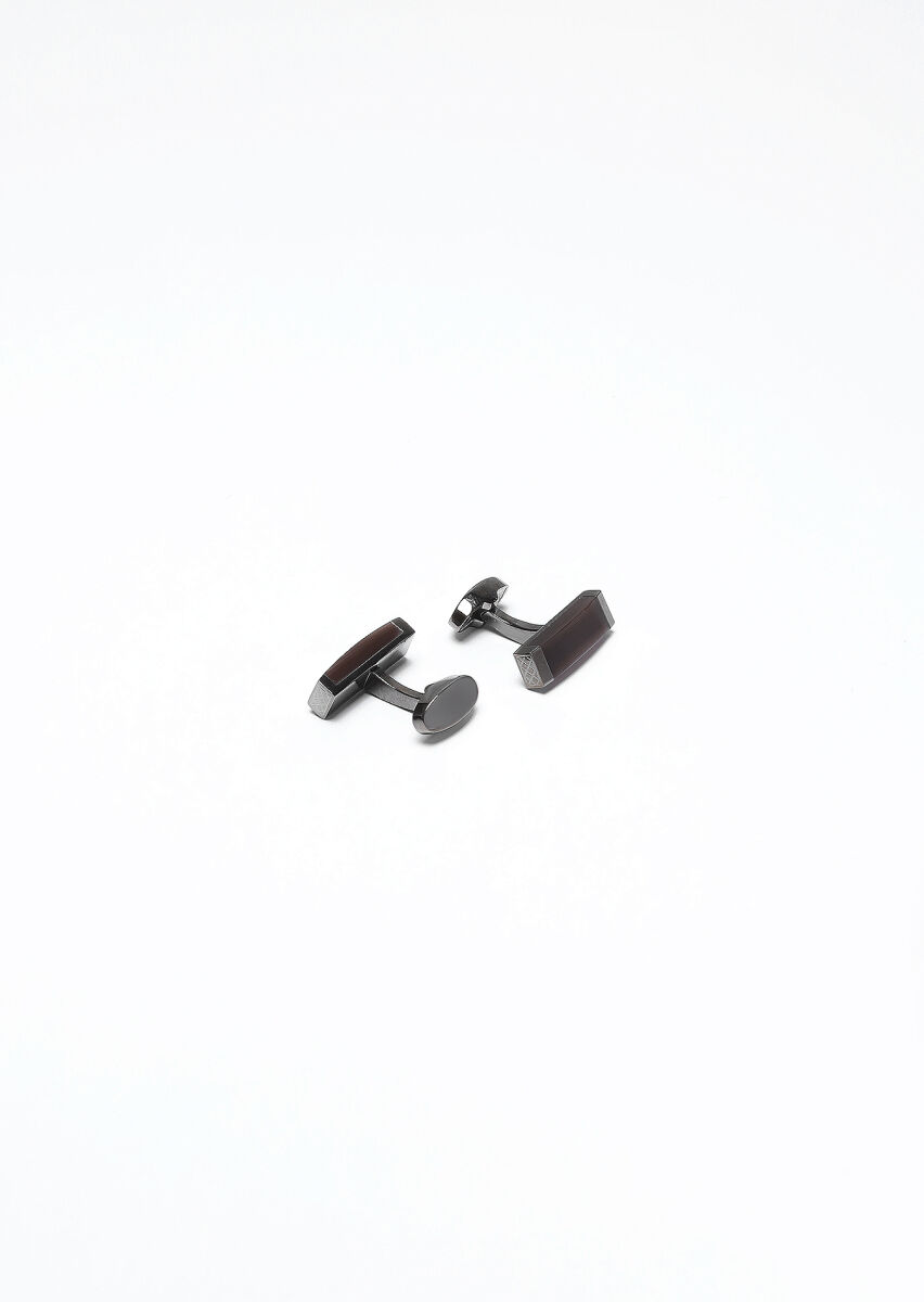 Silver Brass Cuff Link - 2