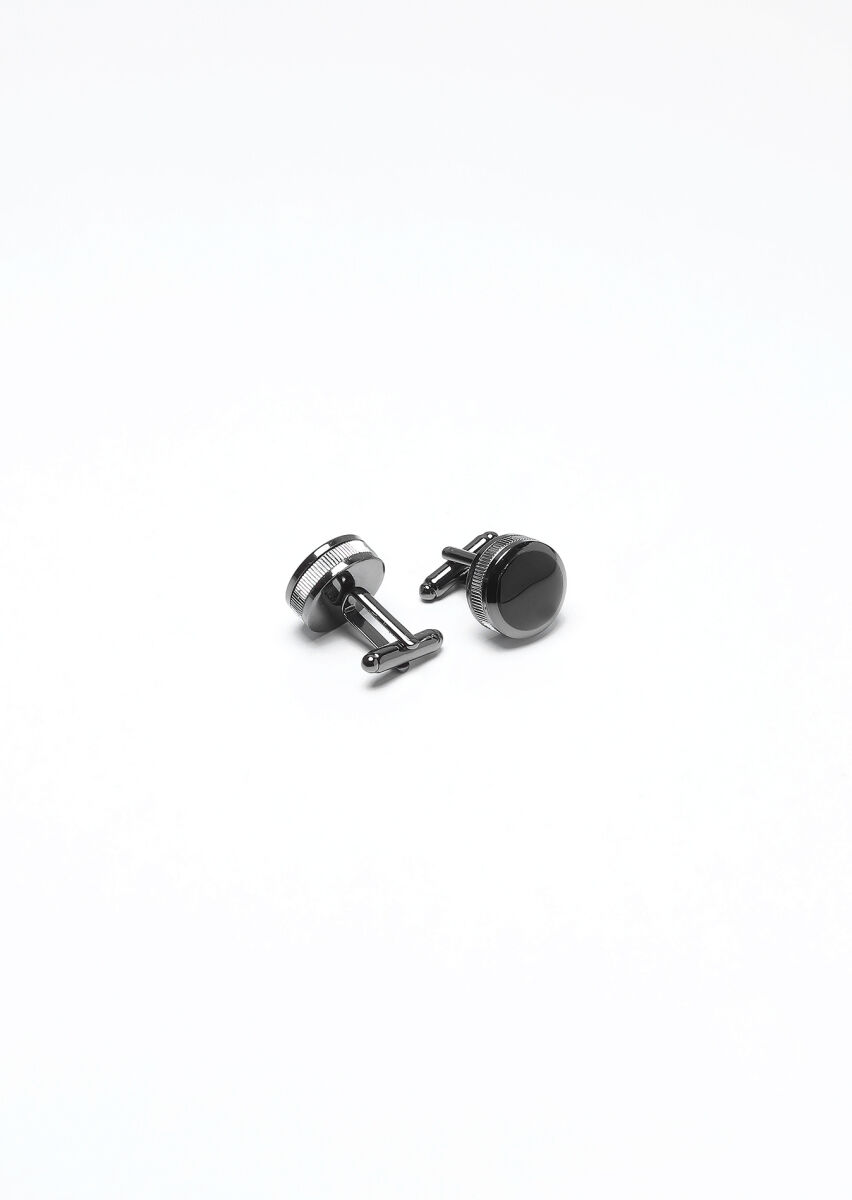 Silver Brass Cuff Link - 2