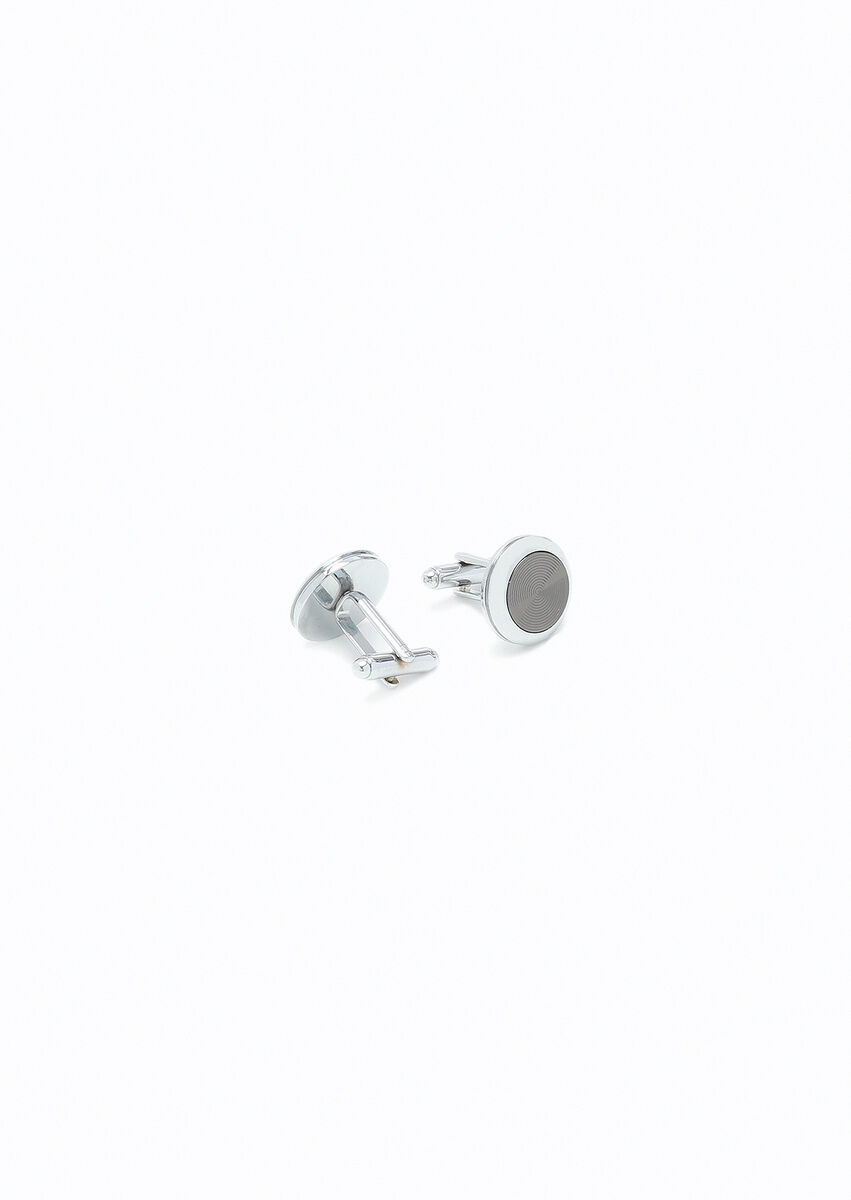 Silver Brass Cuff Link - 2