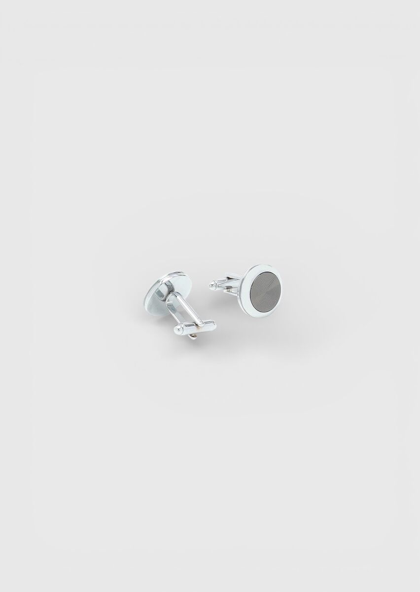 Silver Brass Cuff Link - 2
