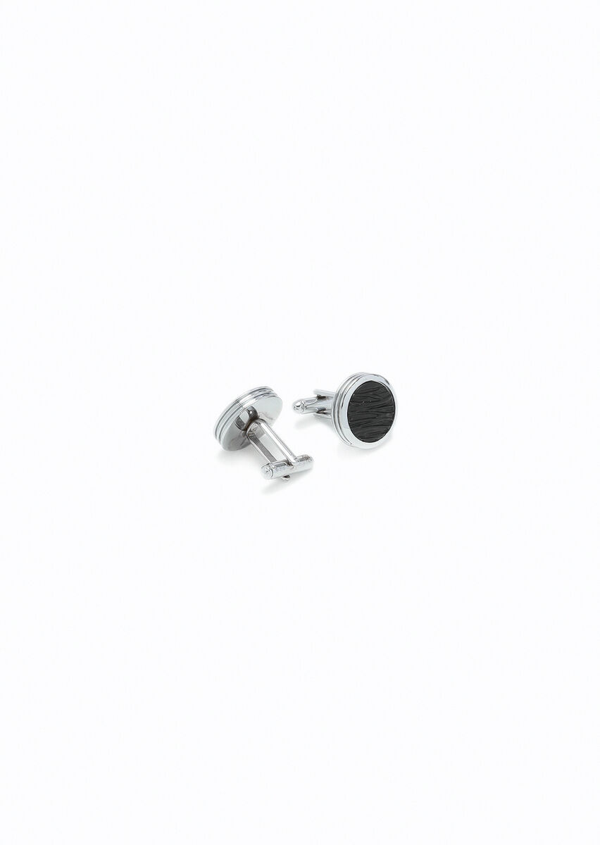 Silver Brass Cuff Link - 2