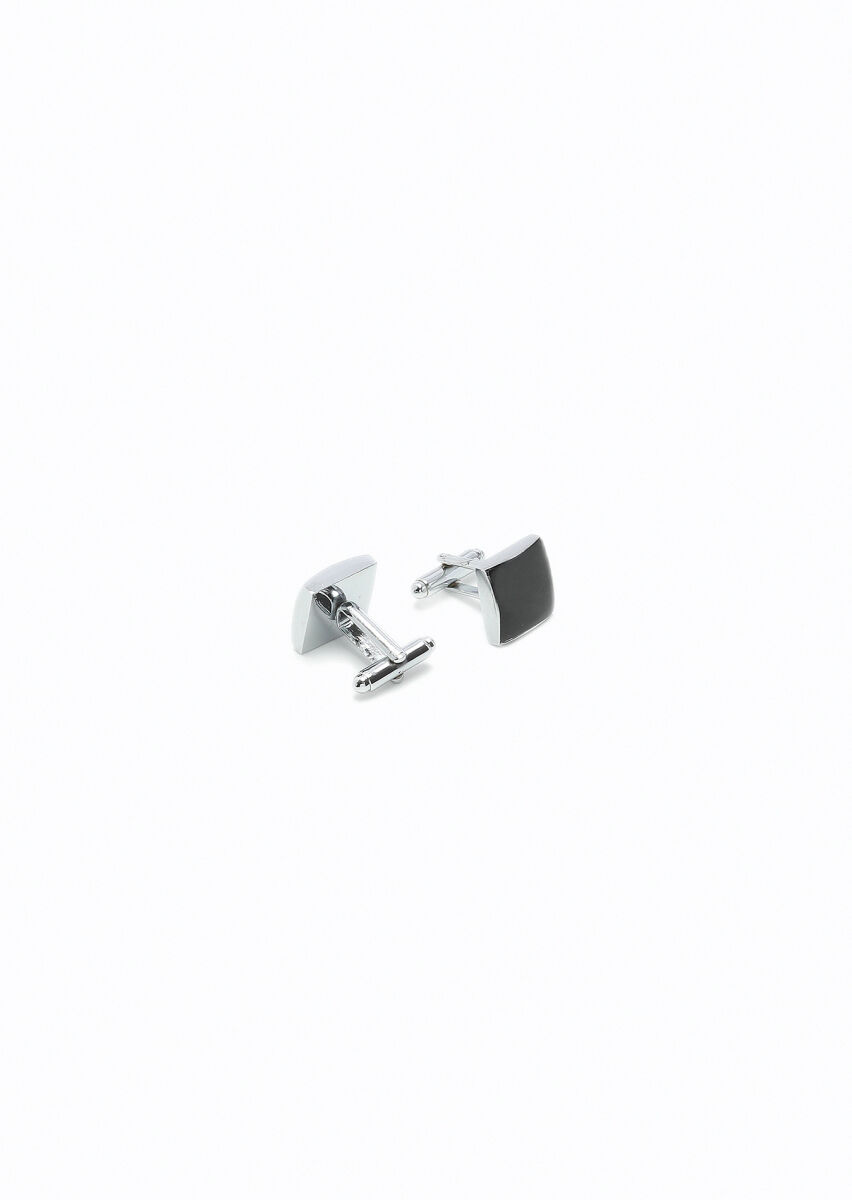 Silver Brass Cuff Link - 2