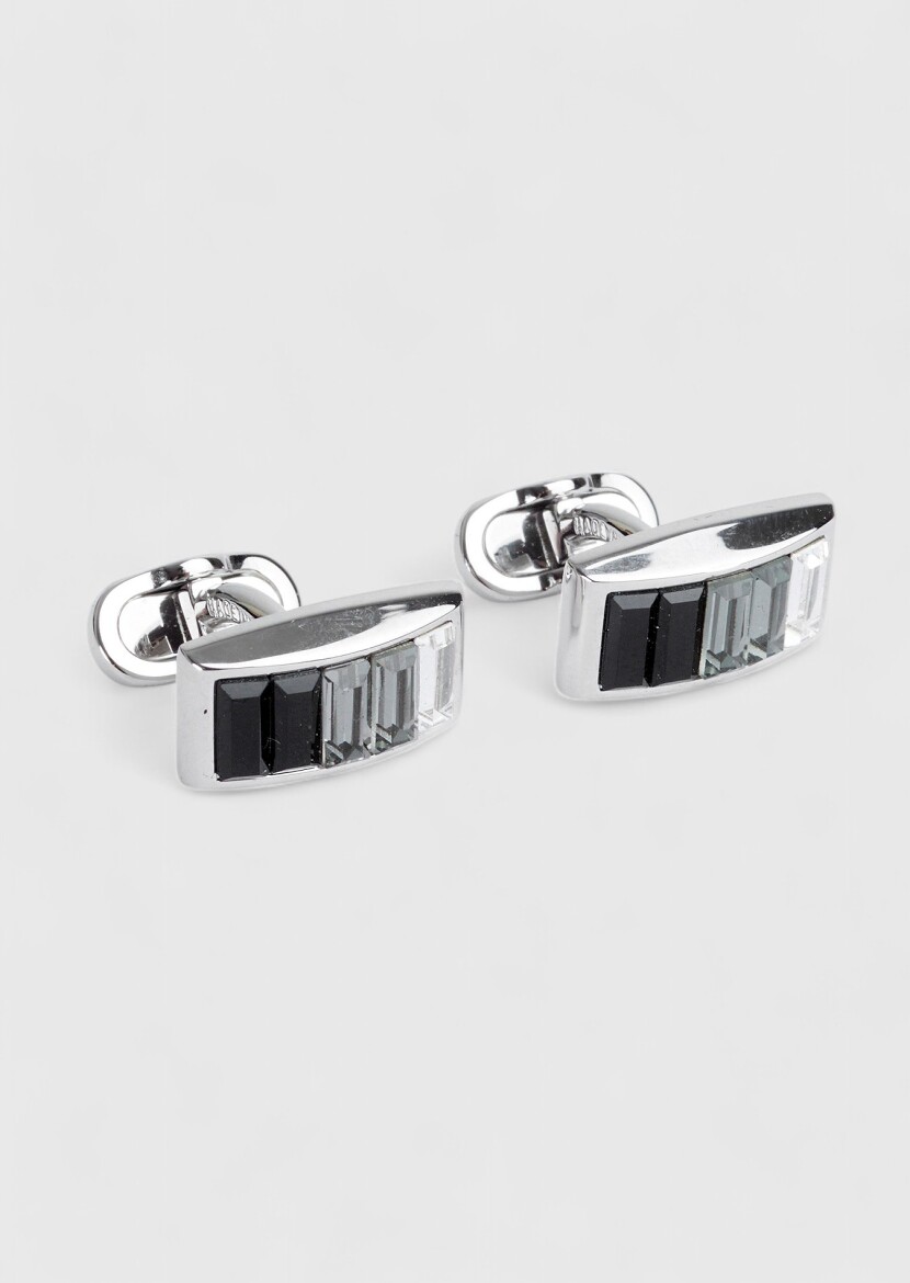 Silver Brass Cuff Link - 1
