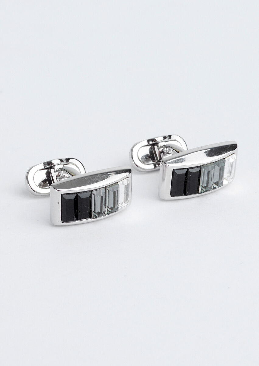 Silver Brass Cuff Link - 1