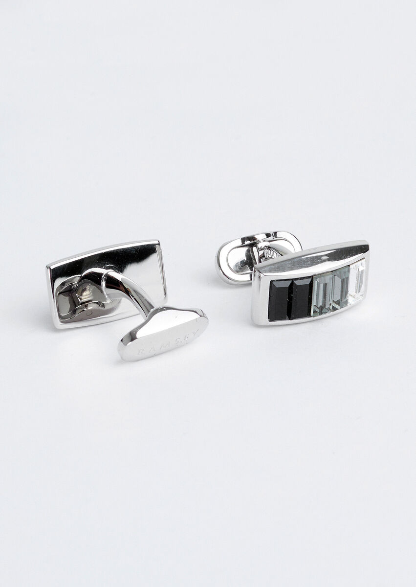 Silver Brass Cuff Link - 2