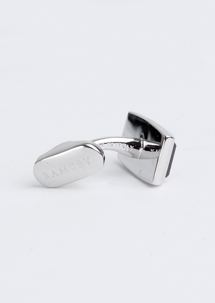 Silver Brass Cuff Link - 4