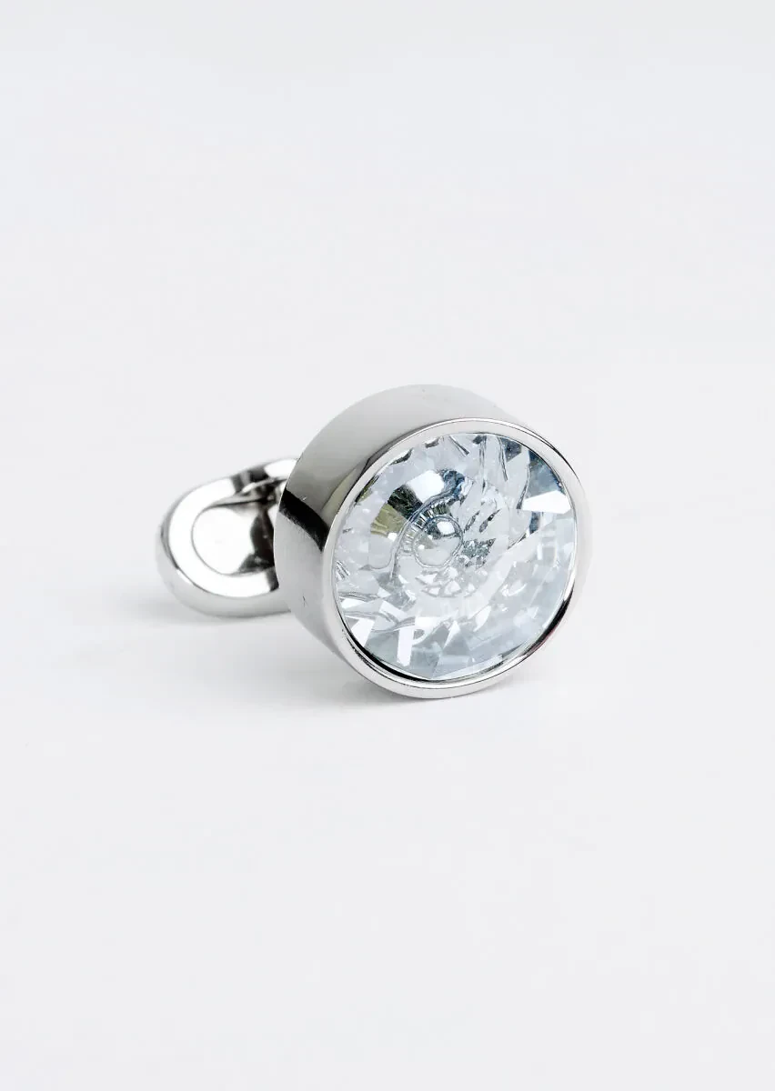 Silver Brass Cuff Link - 3