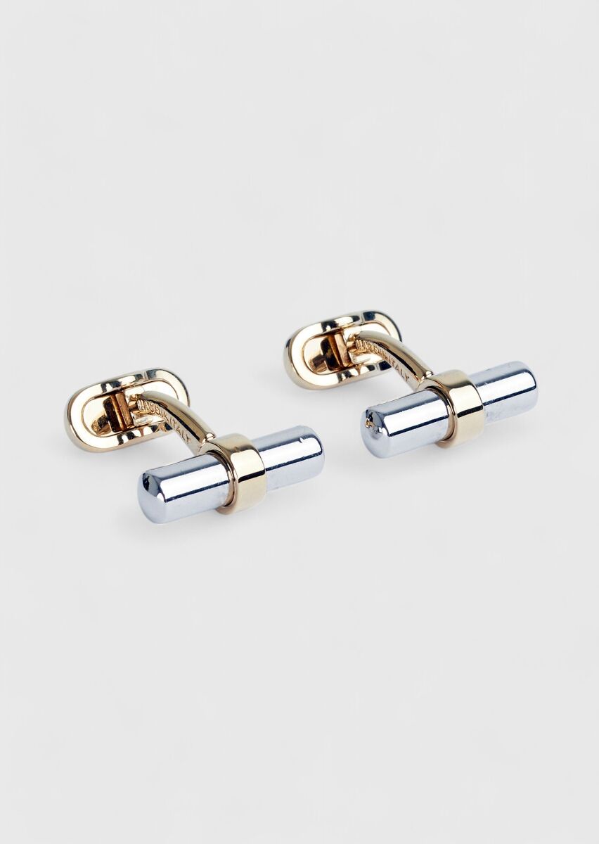 Silver Brass Cuff Link - 1