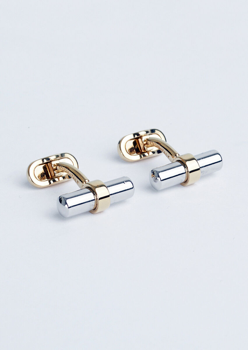 Silver Brass Cuff Link - 1