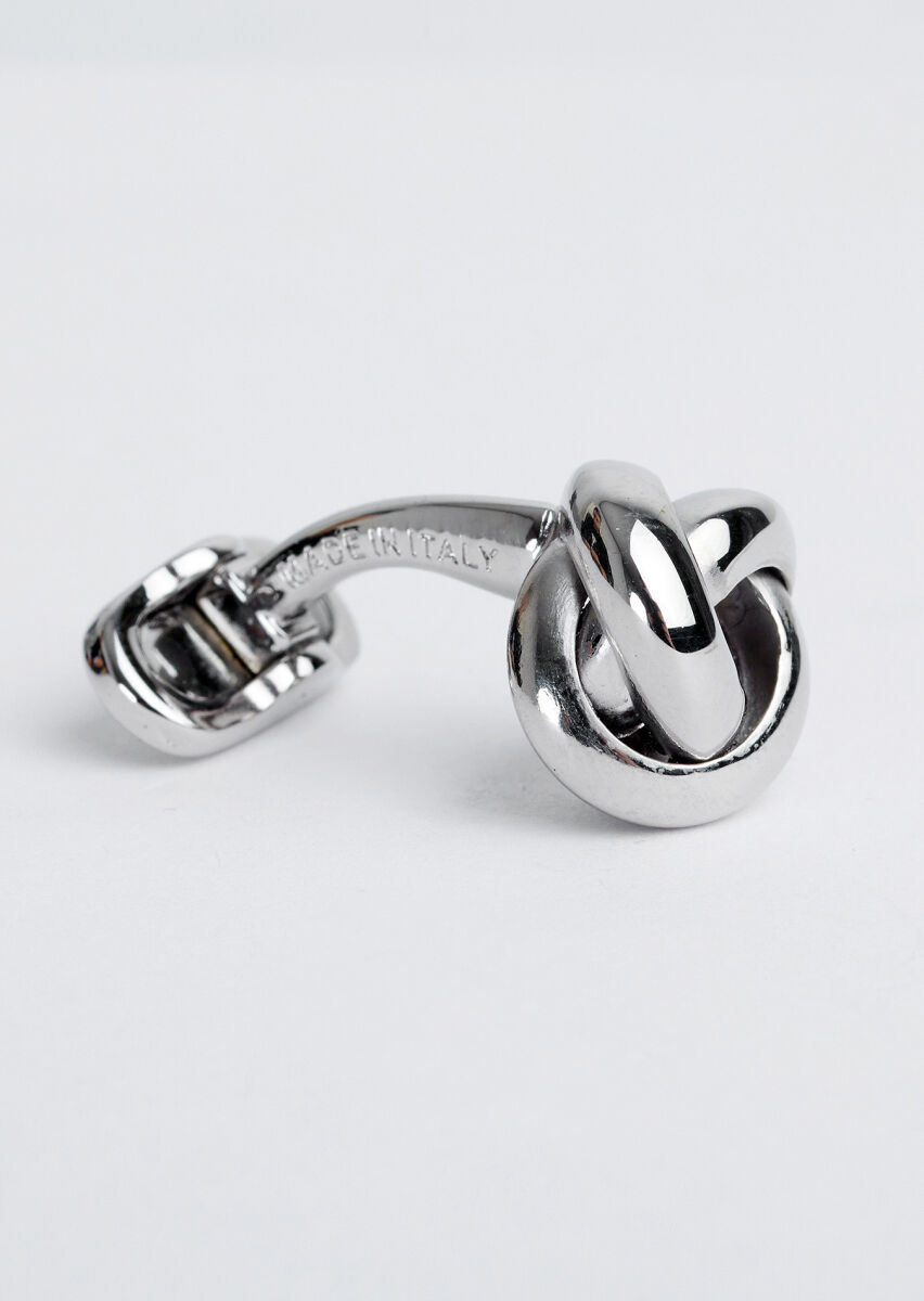 Silver Brass Cuff Link - 3