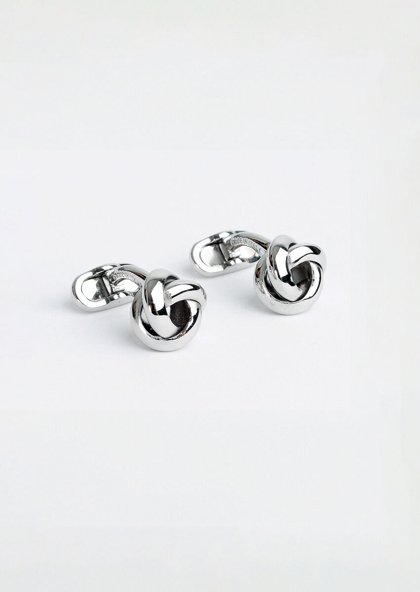 Silver Brass Cuff Link - 1